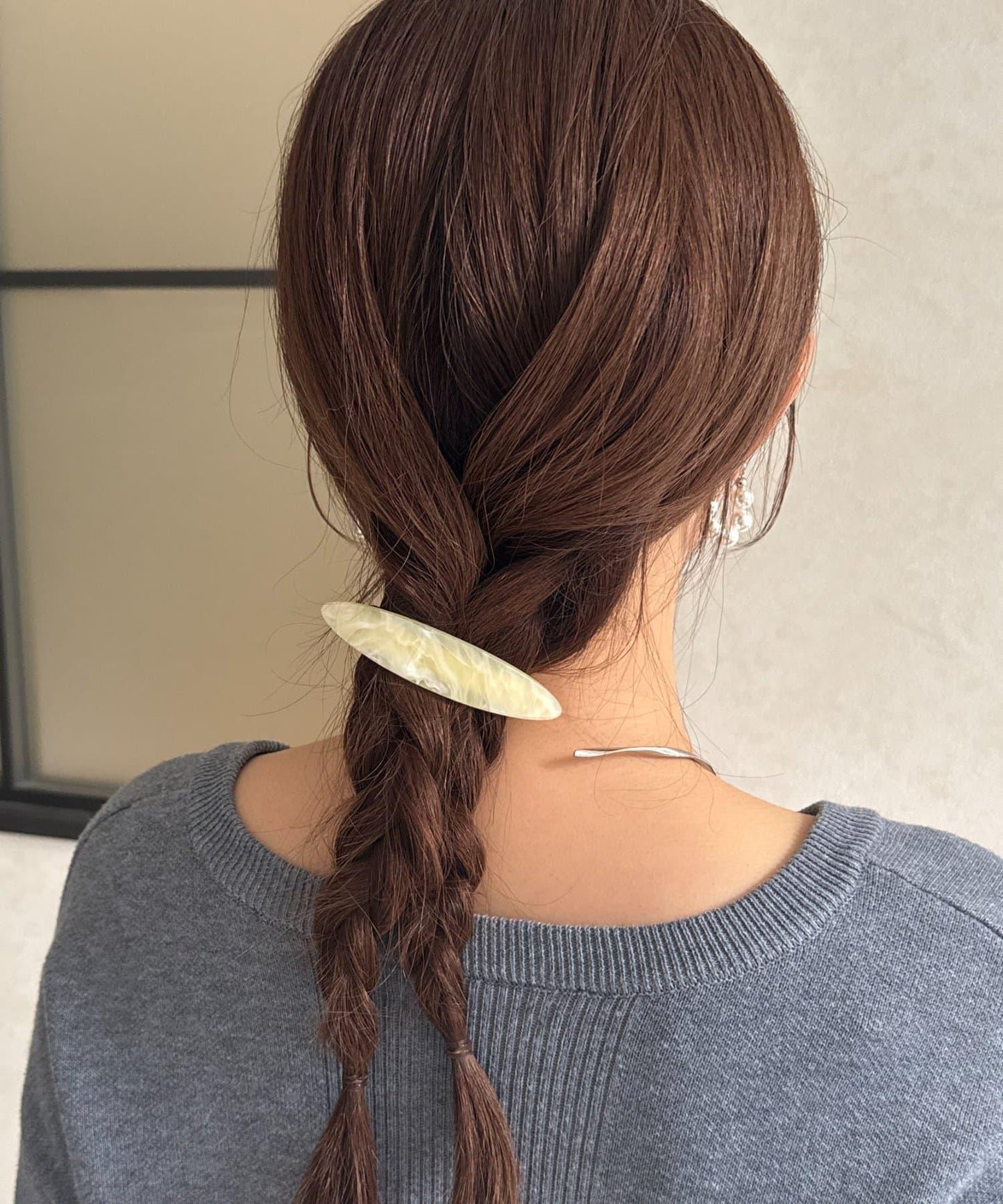 細長橢圓形髮夾