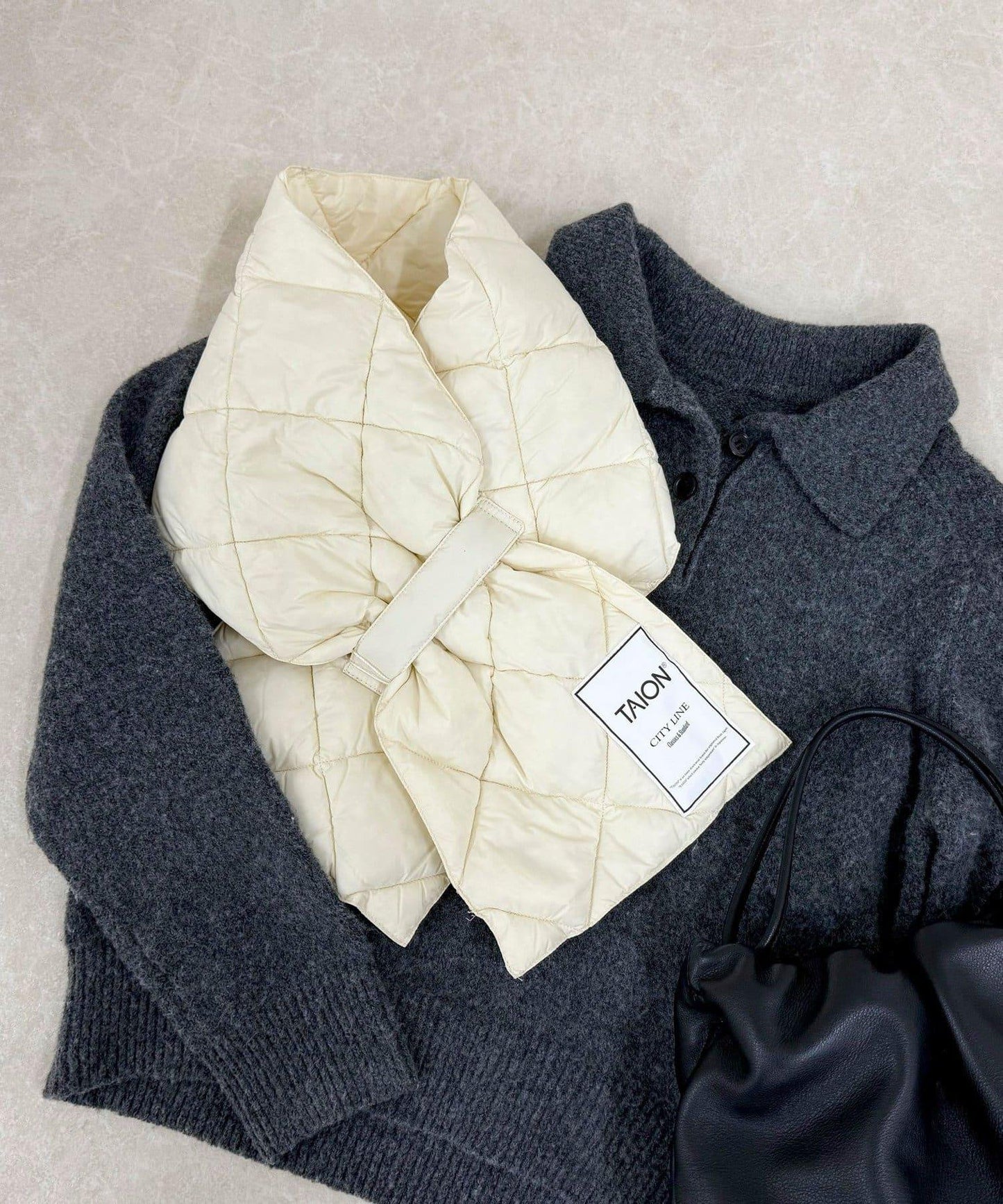 TAION CITY羽絨圍巾