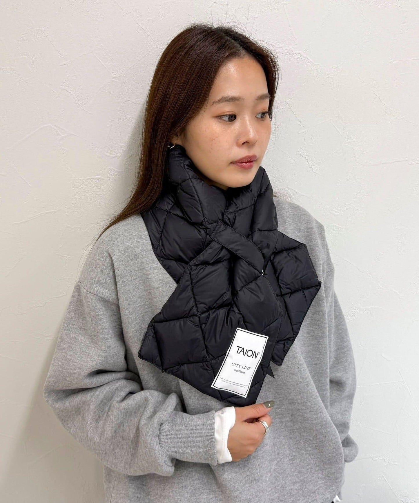 TAION CITY羽絨圍巾