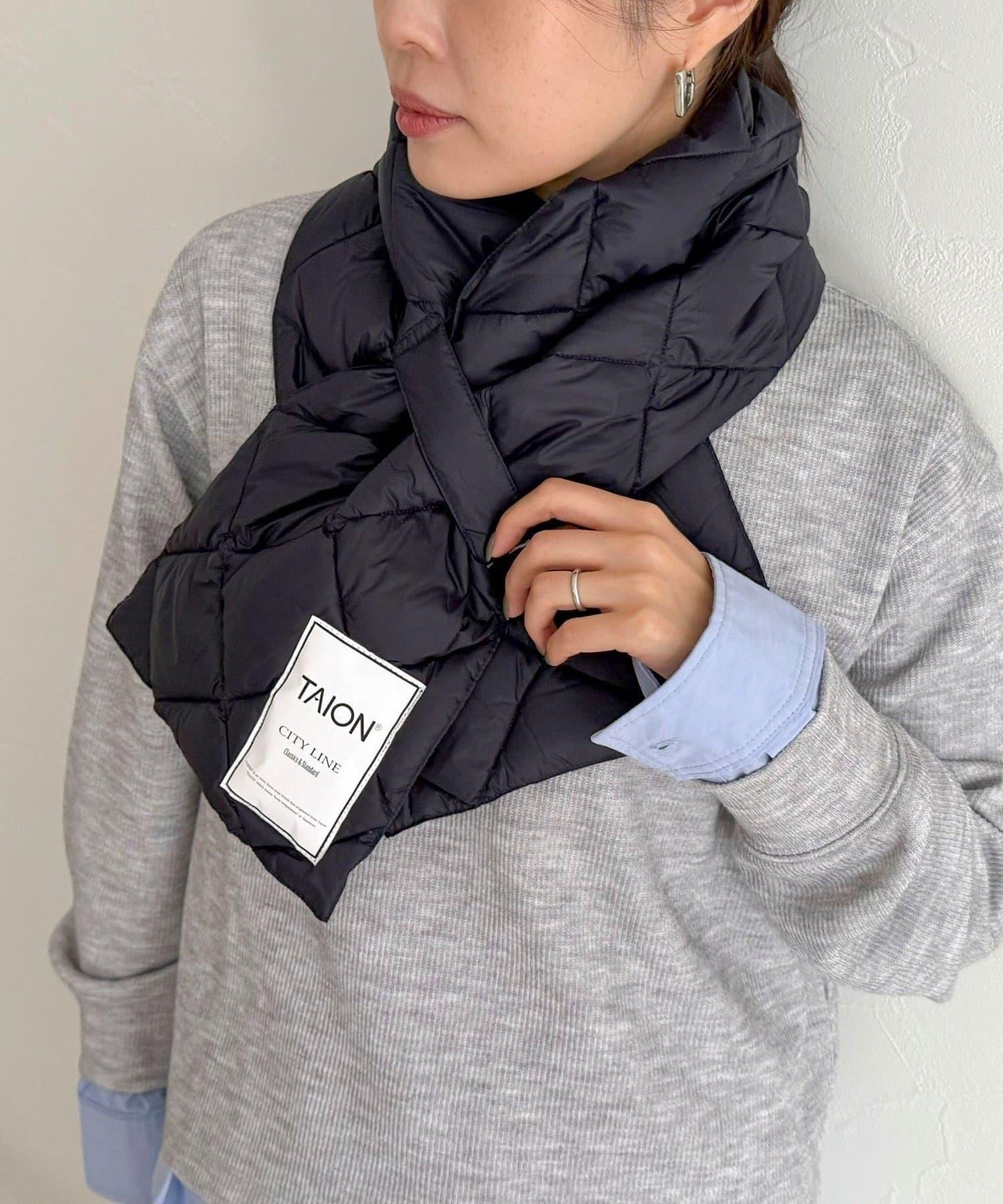 TAION CITY羽絨圍巾