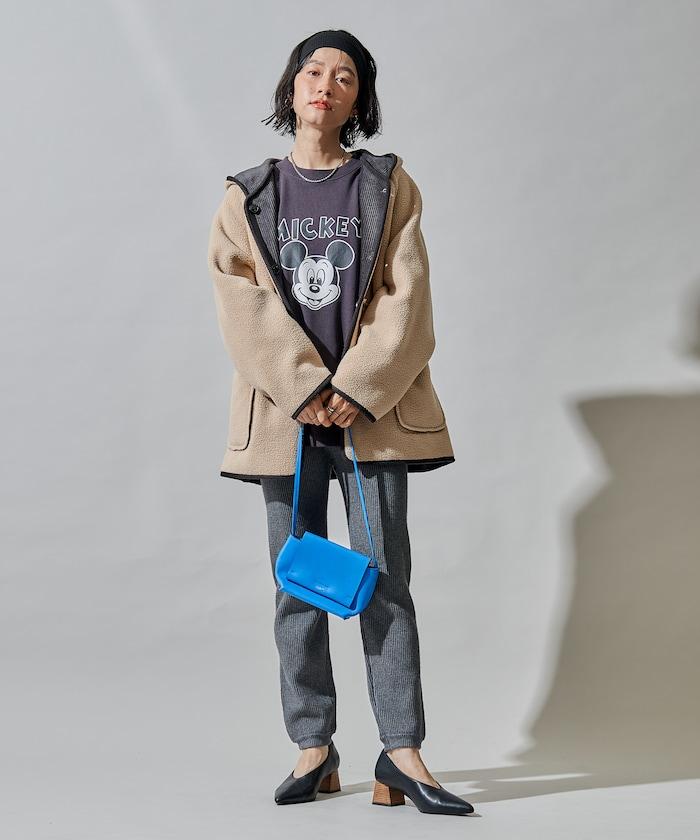 可雙面穿連帽燈芯絨羊羔絨夾克