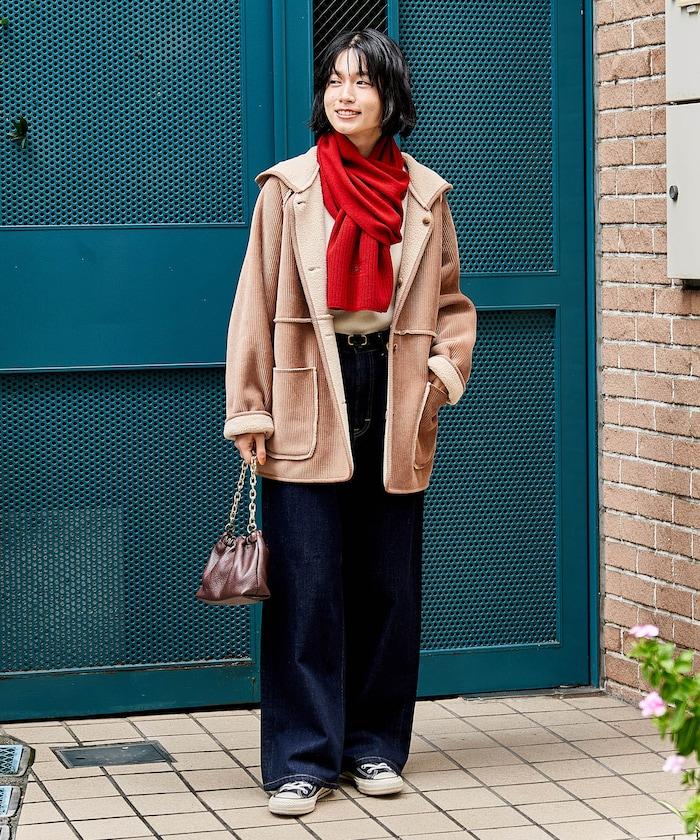 可雙面穿連帽燈芯絨羊羔絨夾克