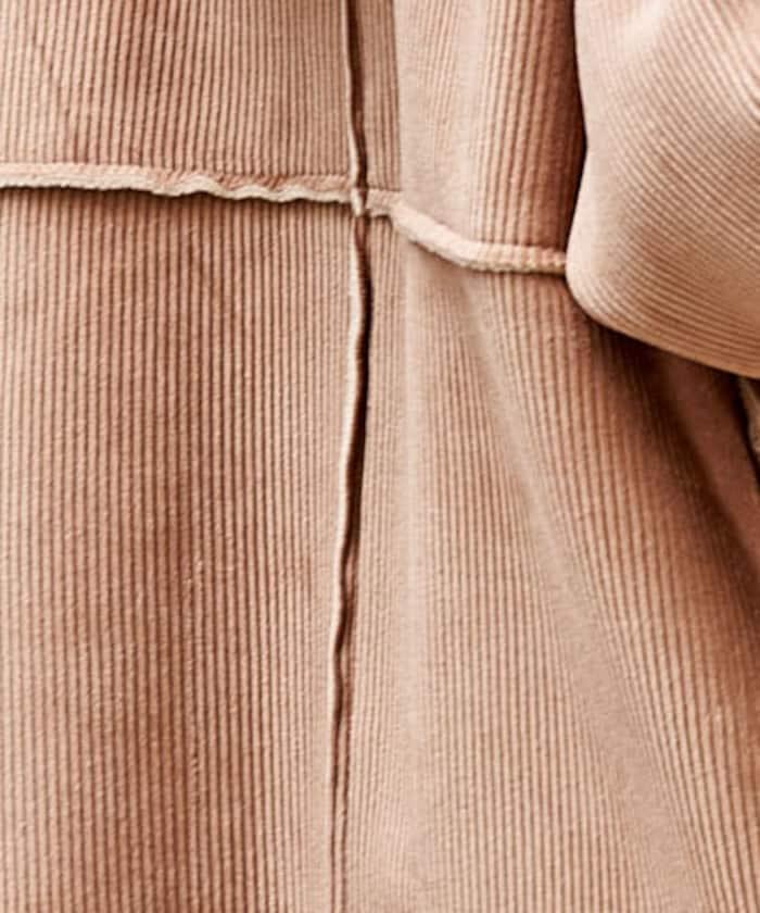 可雙面穿連帽燈芯絨羊羔絨夾克