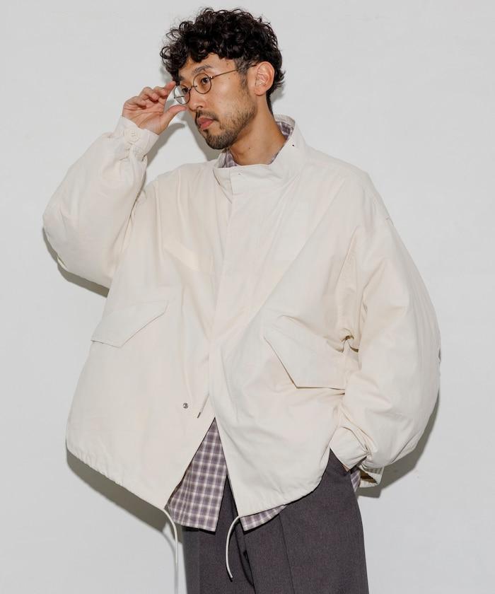 M65短款軍裝大衣 內膽套裝 米色 象牙白