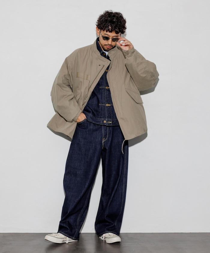 M65短款軍裝大衣 內膽套裝 米色 象牙白