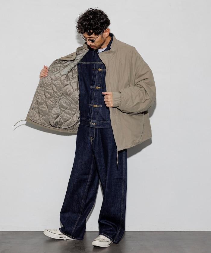 M65短款軍裝大衣 內膽套裝 米色 象牙白