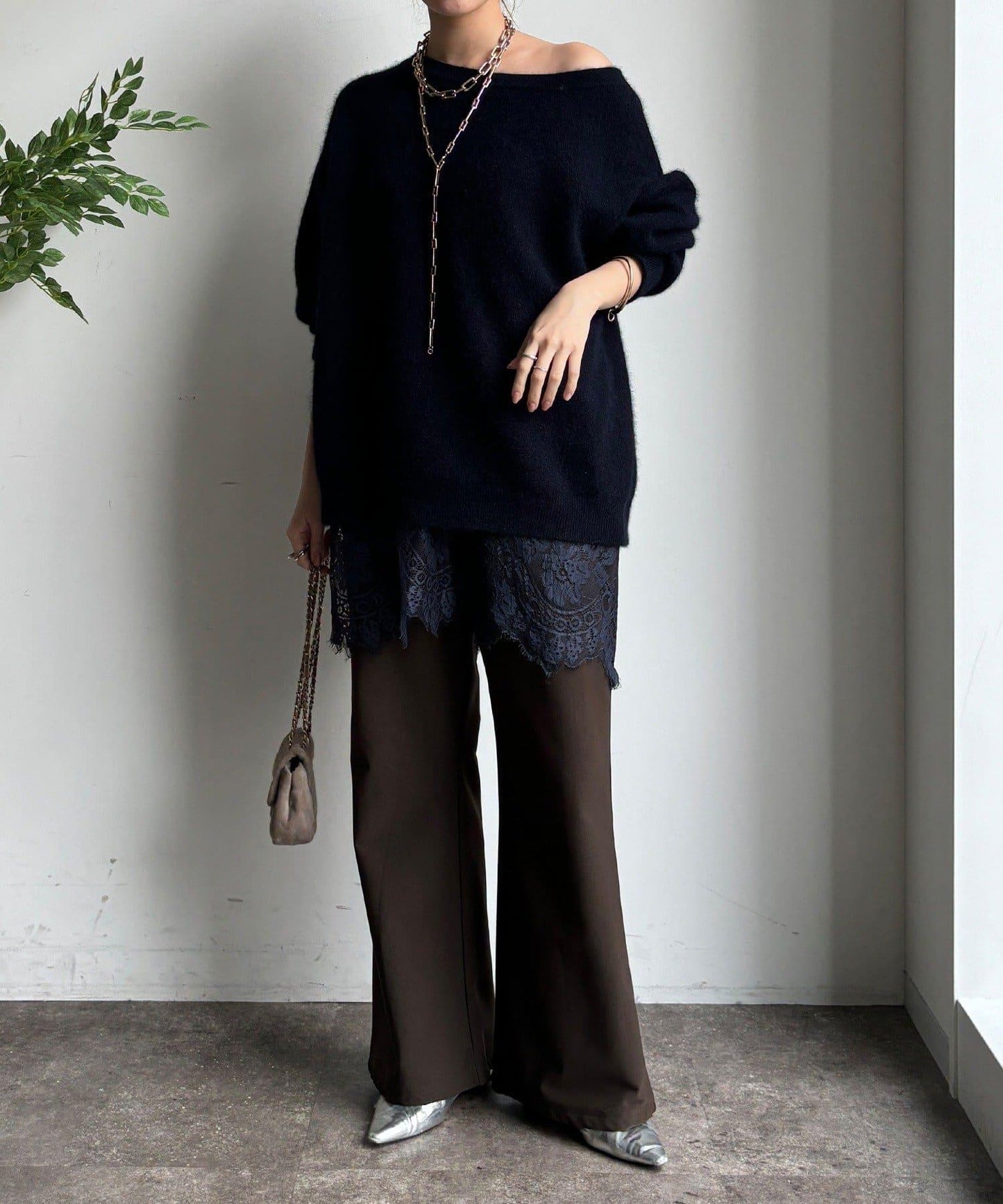 內加絨微喇休閒褲