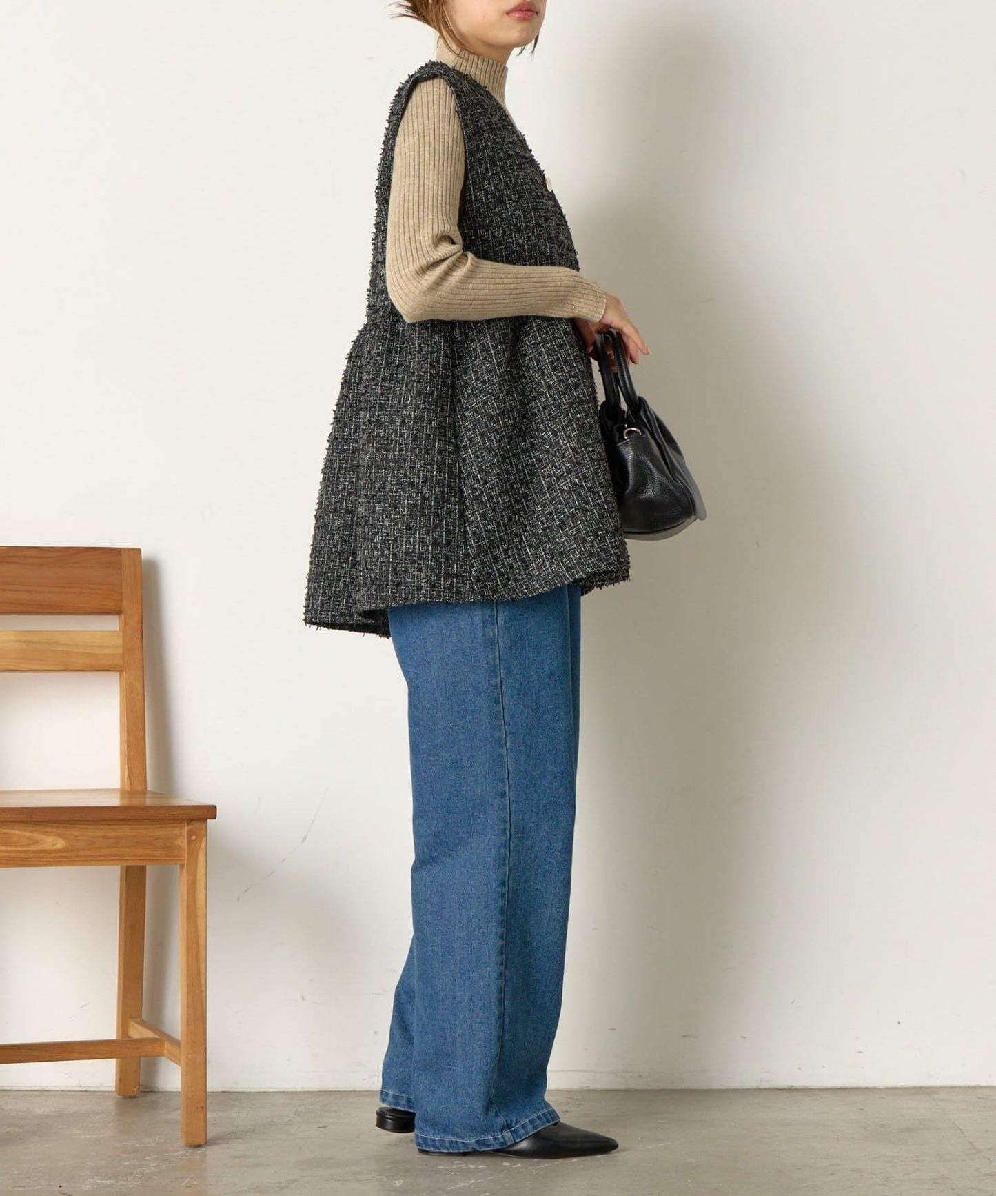 【さわゆい企畫】粗花呢荷葉邊馬甲