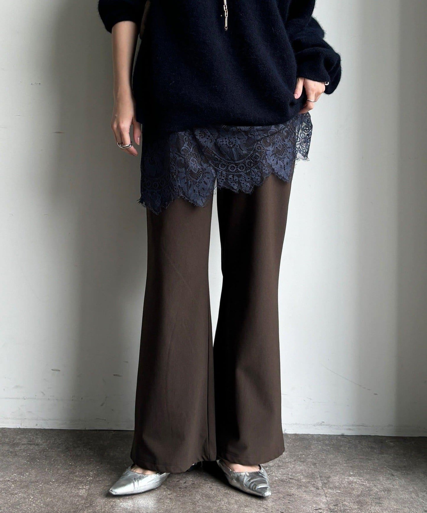 內加絨微喇休閒褲