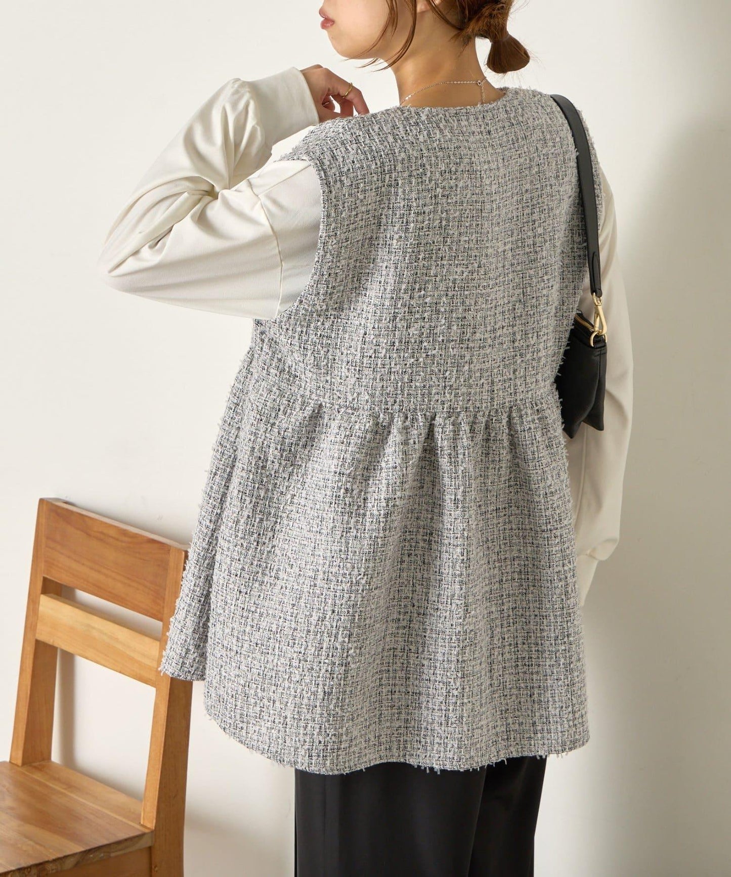 【さわゆい企畫】粗花呢荷葉邊馬甲