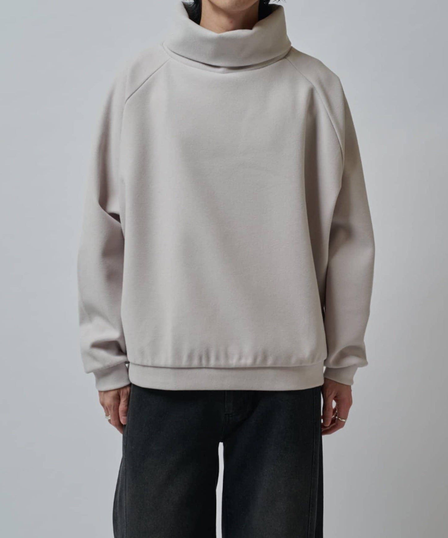 插肩袖高領針織衫