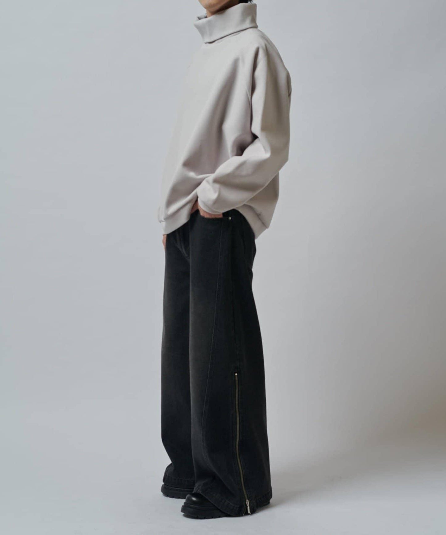 插肩袖高領針織衫