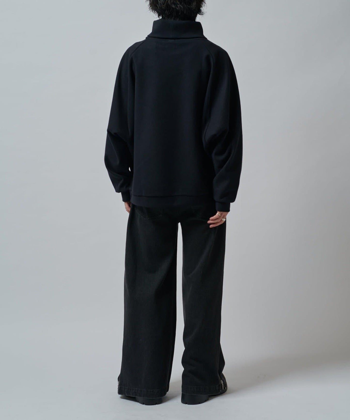 插肩袖高領針織衫