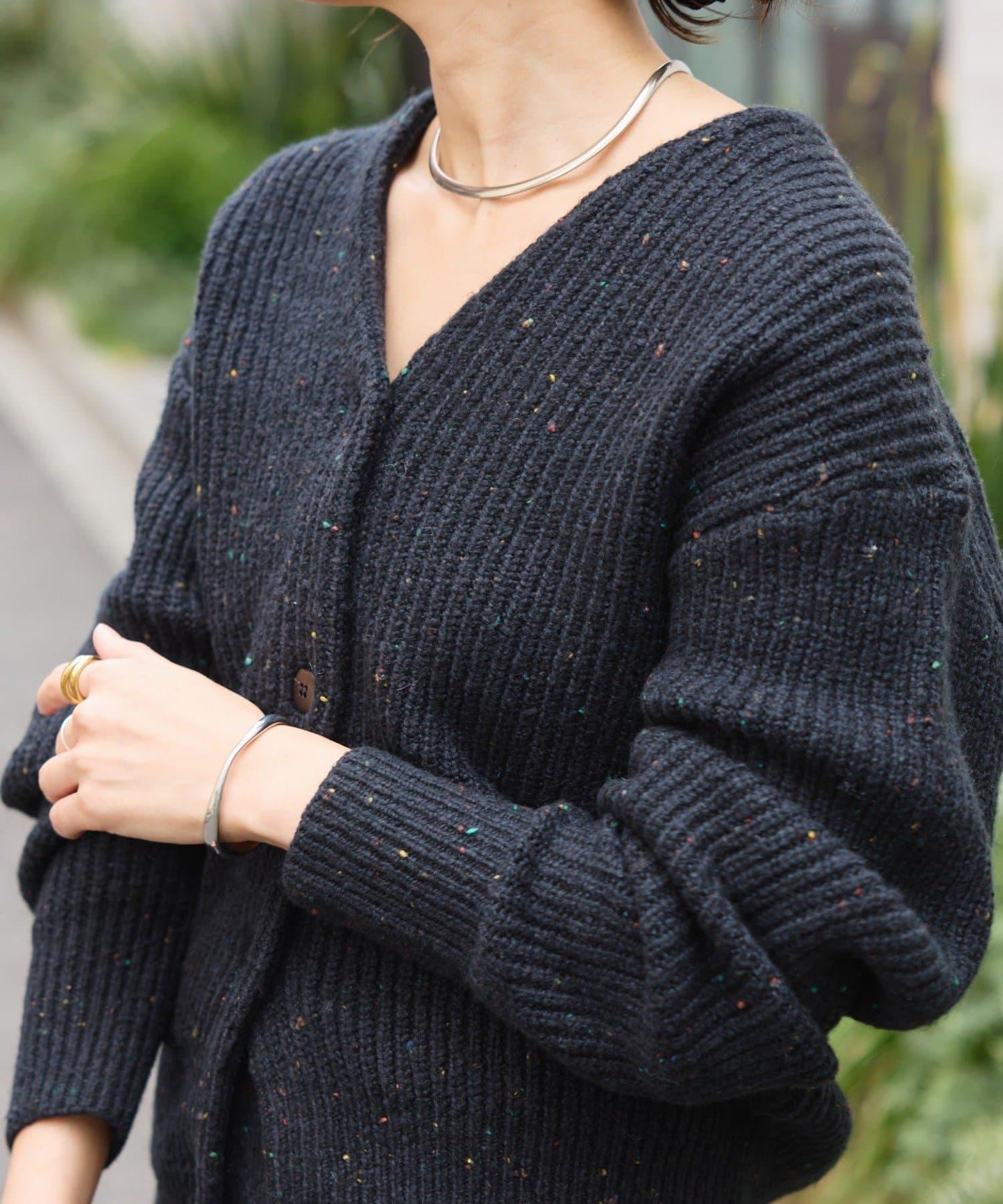 【可搭配套裝】圈圈紗線開衫/預計12月上旬發貨