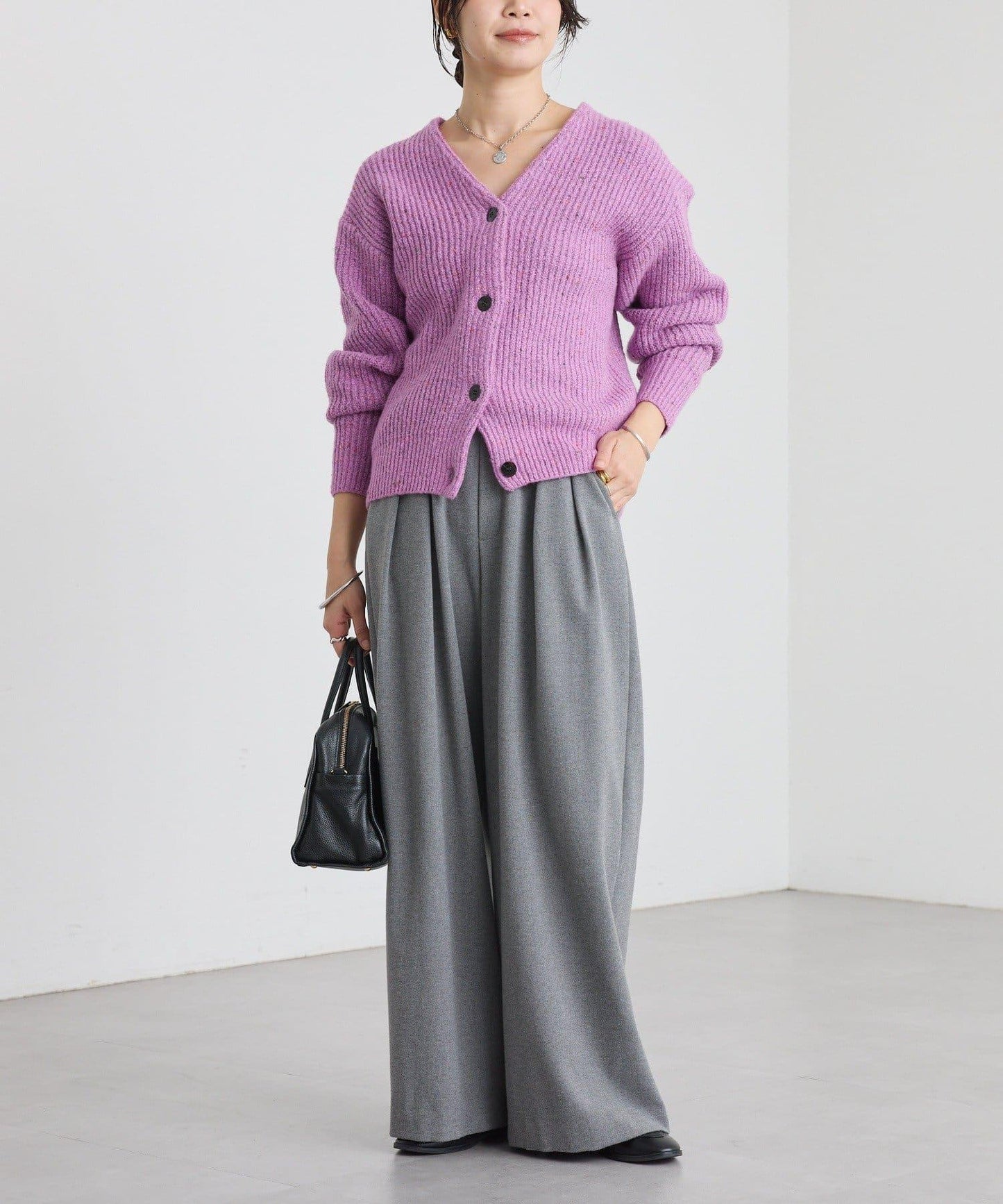 【可搭配套裝】圈圈紗線開衫/預計12月上旬發貨