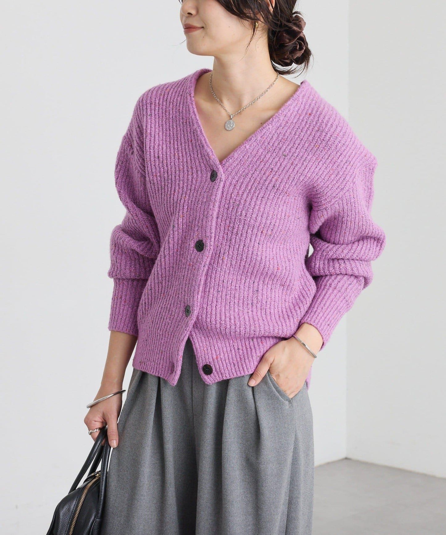 【可搭配套裝】圈圈紗線開衫/預計12月上旬發貨