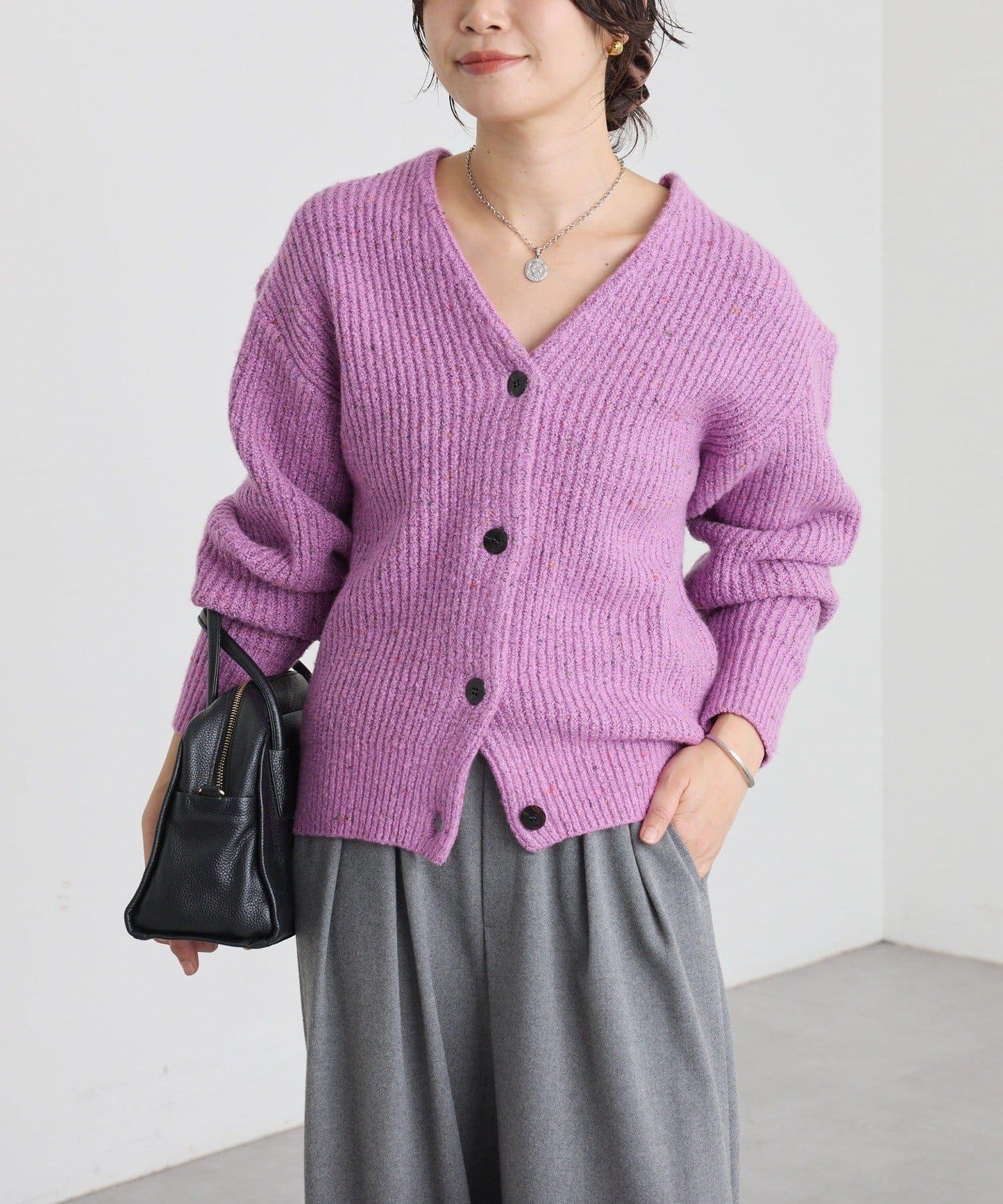 【可搭配套裝】圈圈紗線開衫/預計12月上旬發貨