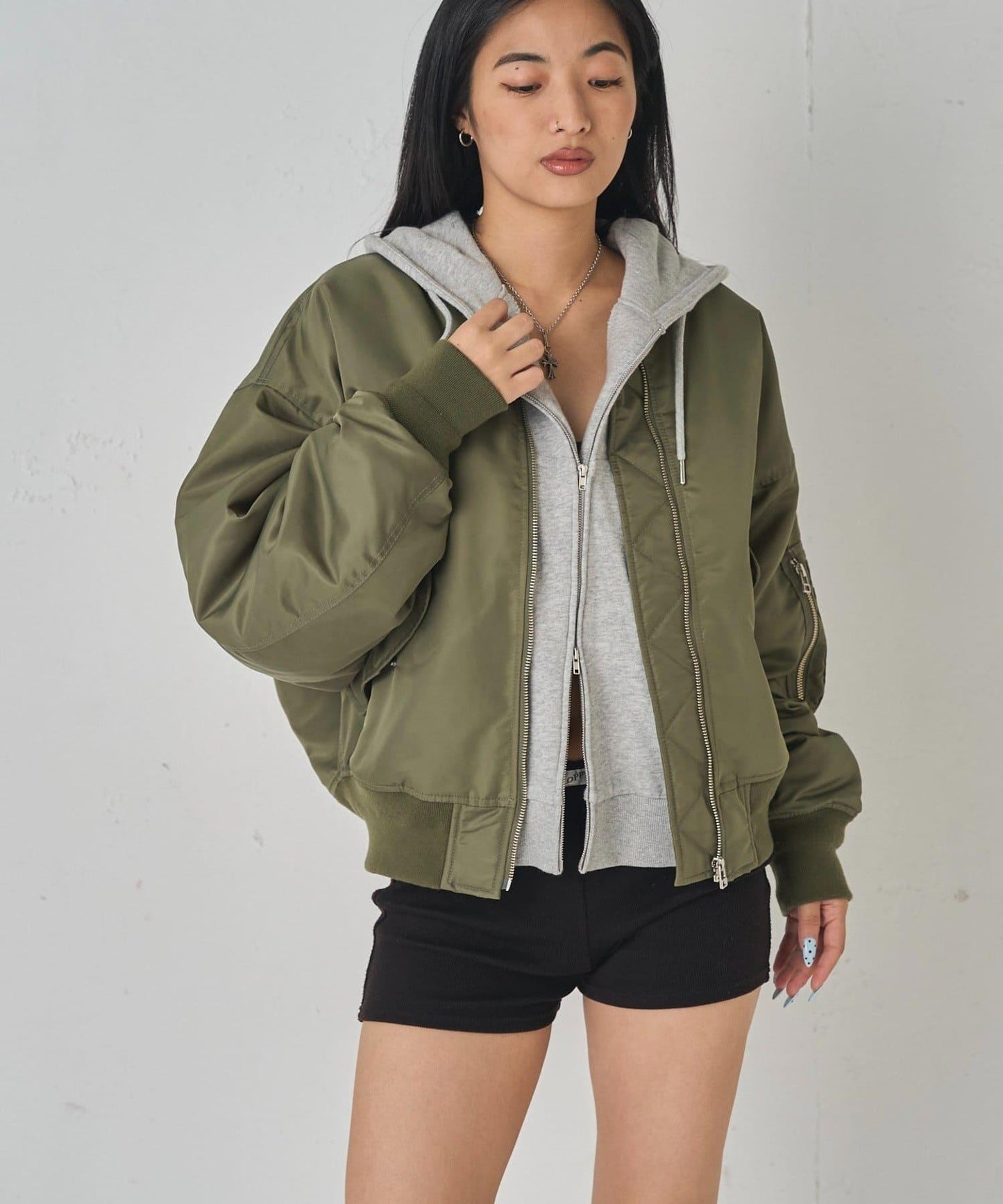 Sourcream飛行員夾克MA1