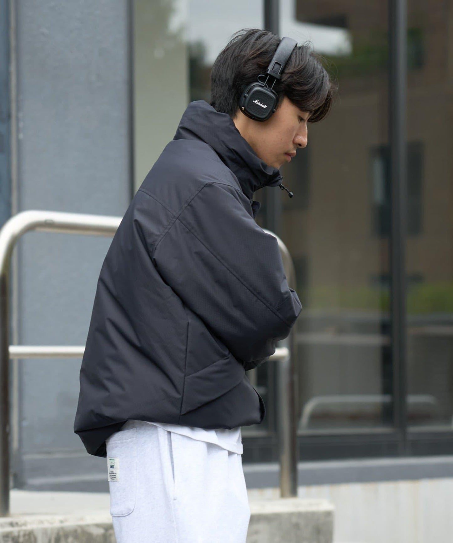 【Franklin Climbing】短款拼色怪獸連帽衛衣