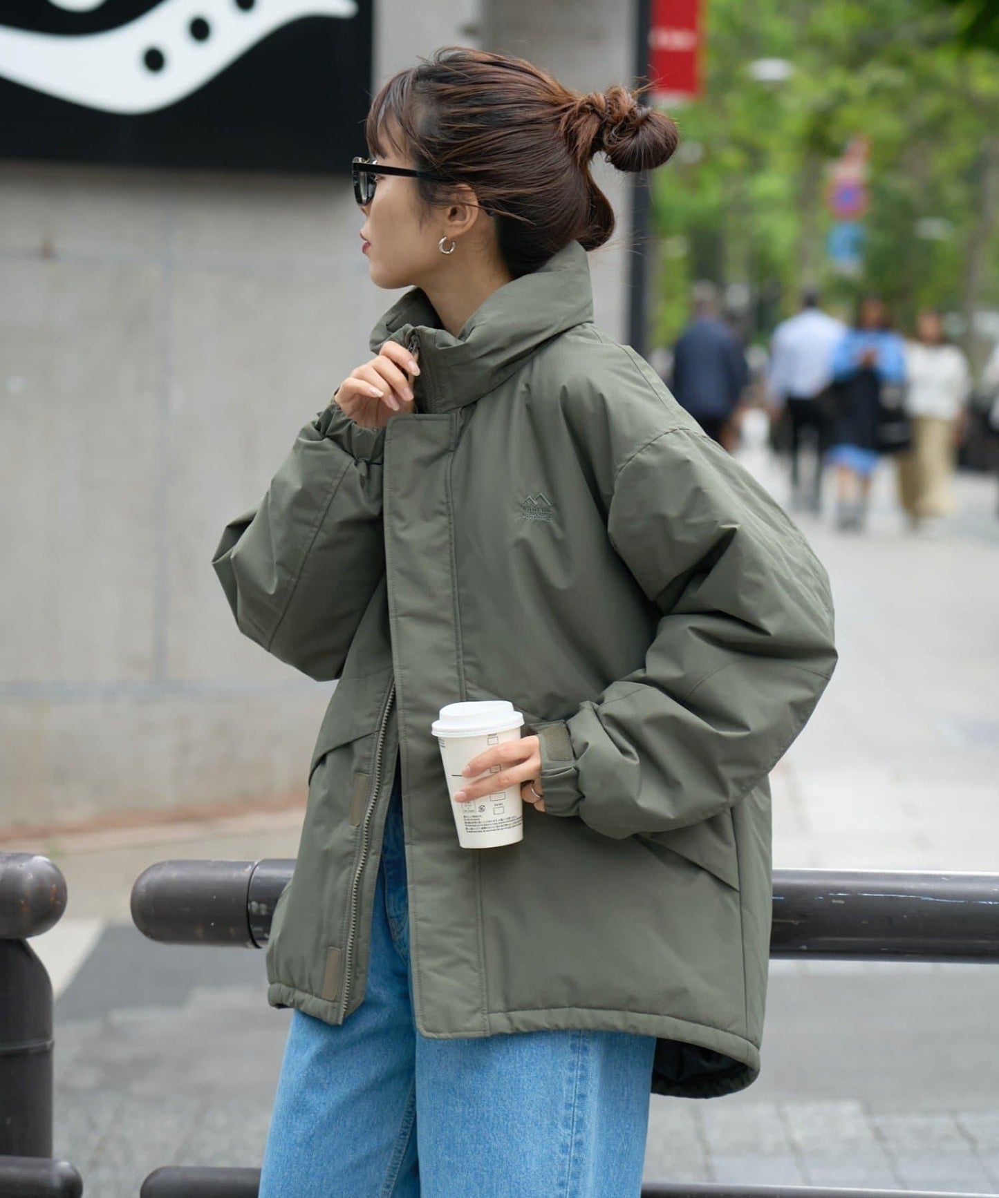 【Franklin Climbing】短款拼色怪獸連帽衛衣