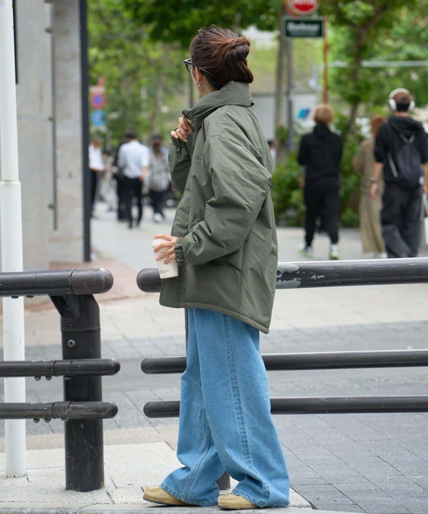 【Franklin Climbing】短款拼色怪獸連帽衛衣