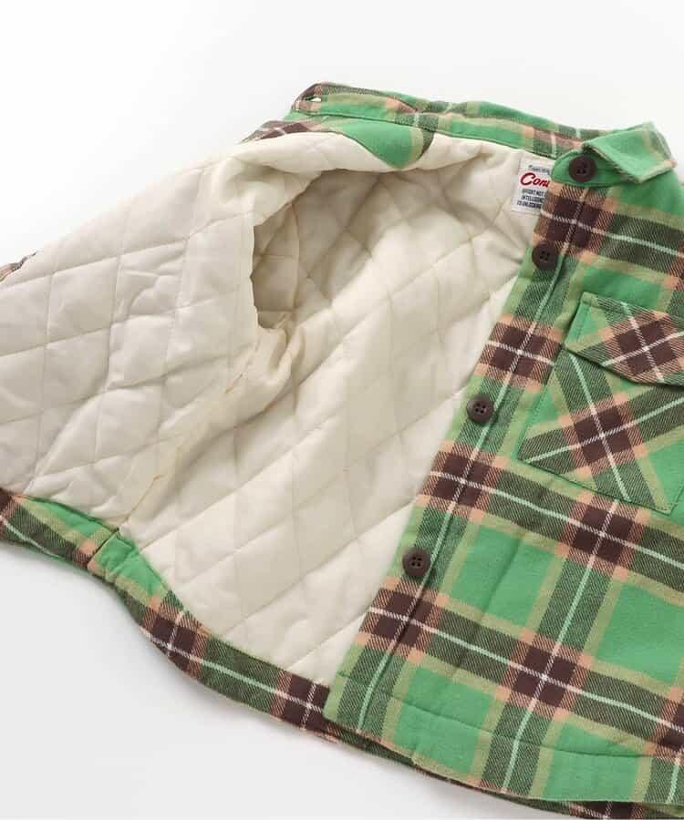 磨毛格紋襯衫夾克