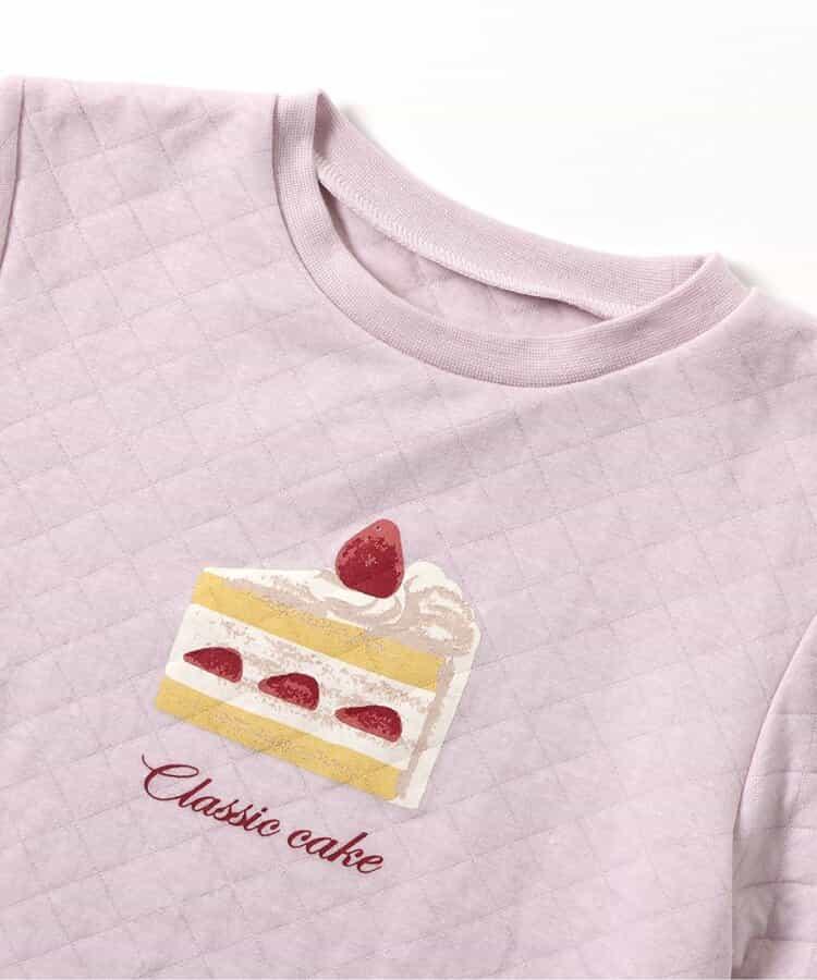 愛心&蛋糕圖案絎縫睡衣