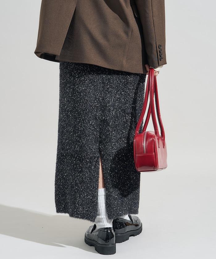 亮片羽毛半身裙