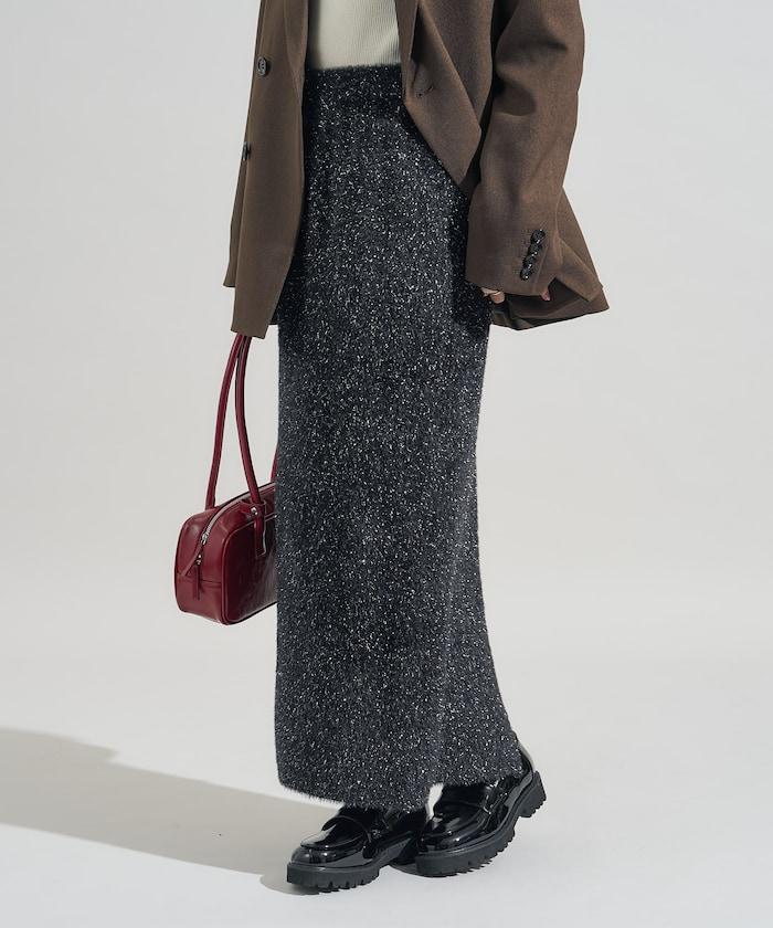 亮片羽毛半身裙