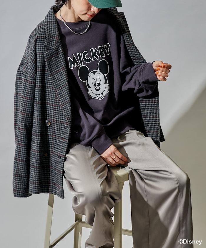 【MICKEY MOUSE】黑白印花衛衣