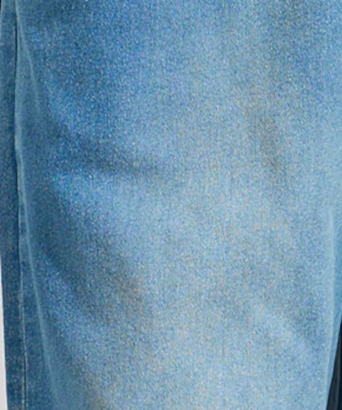 <有小個子尺碼>加絨水洗牛仔休閒褲