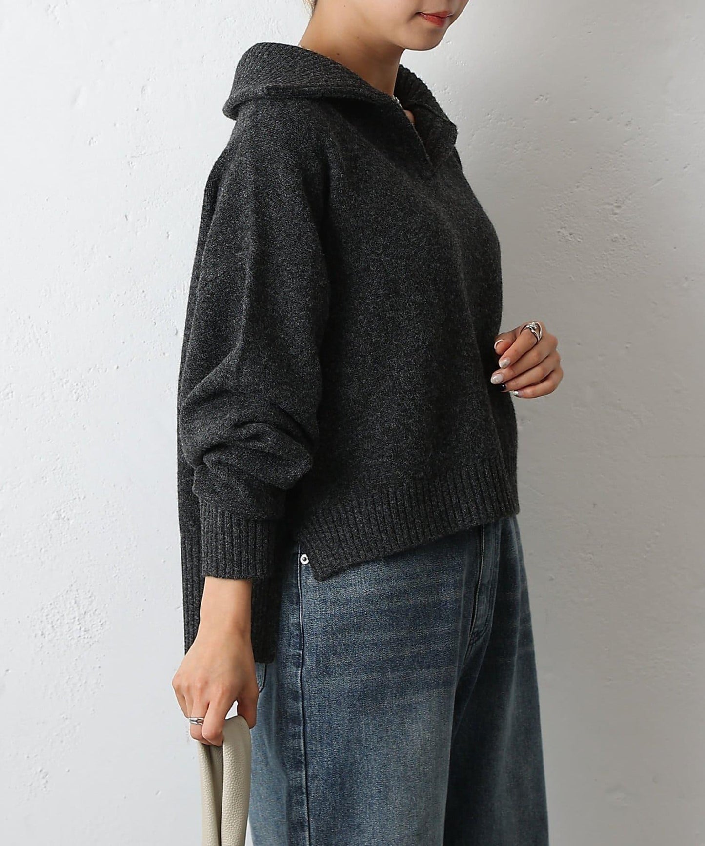 柔軟帶領開襟襯衫