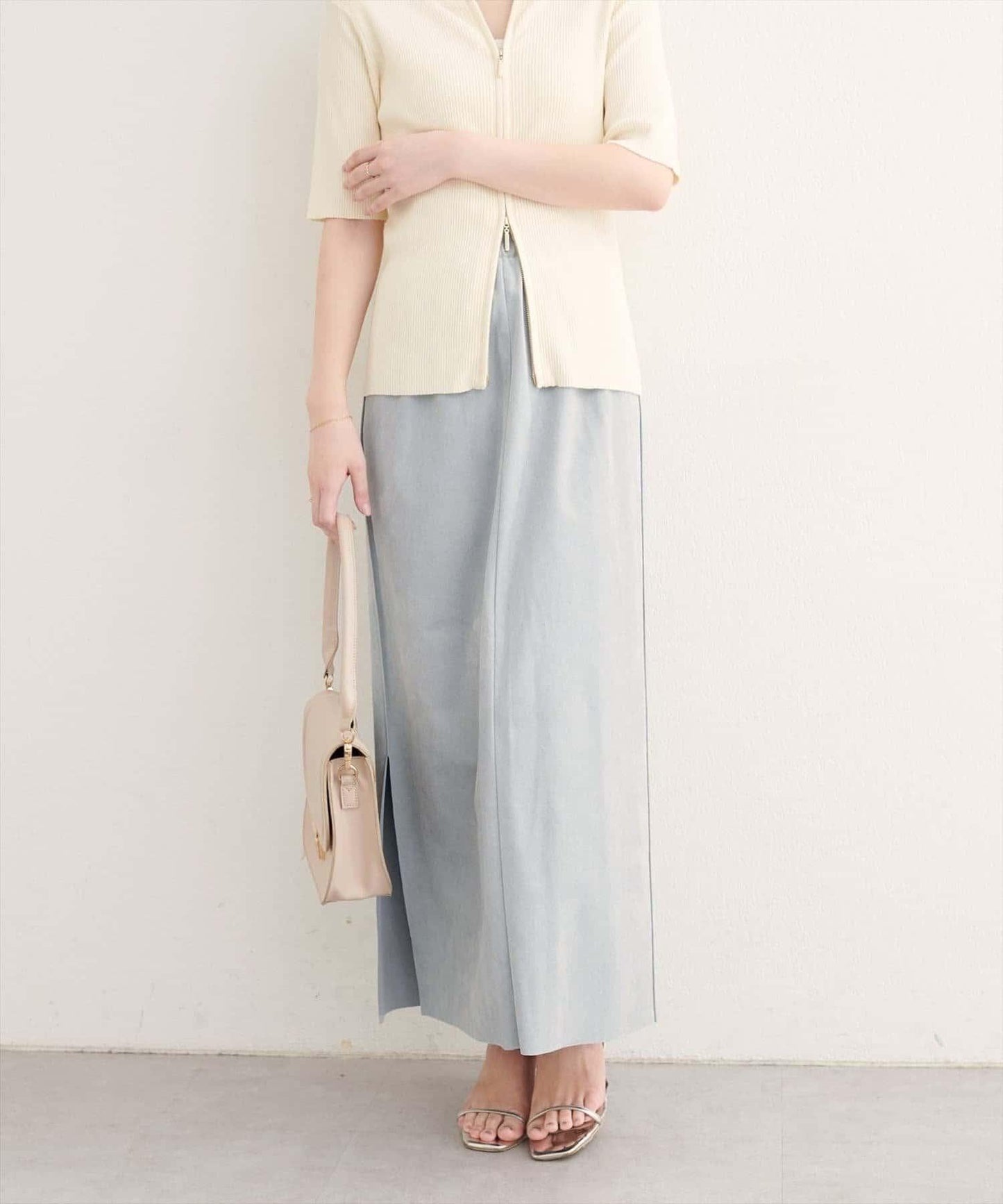 【natural couture】多穿法仿麂皮半身裙