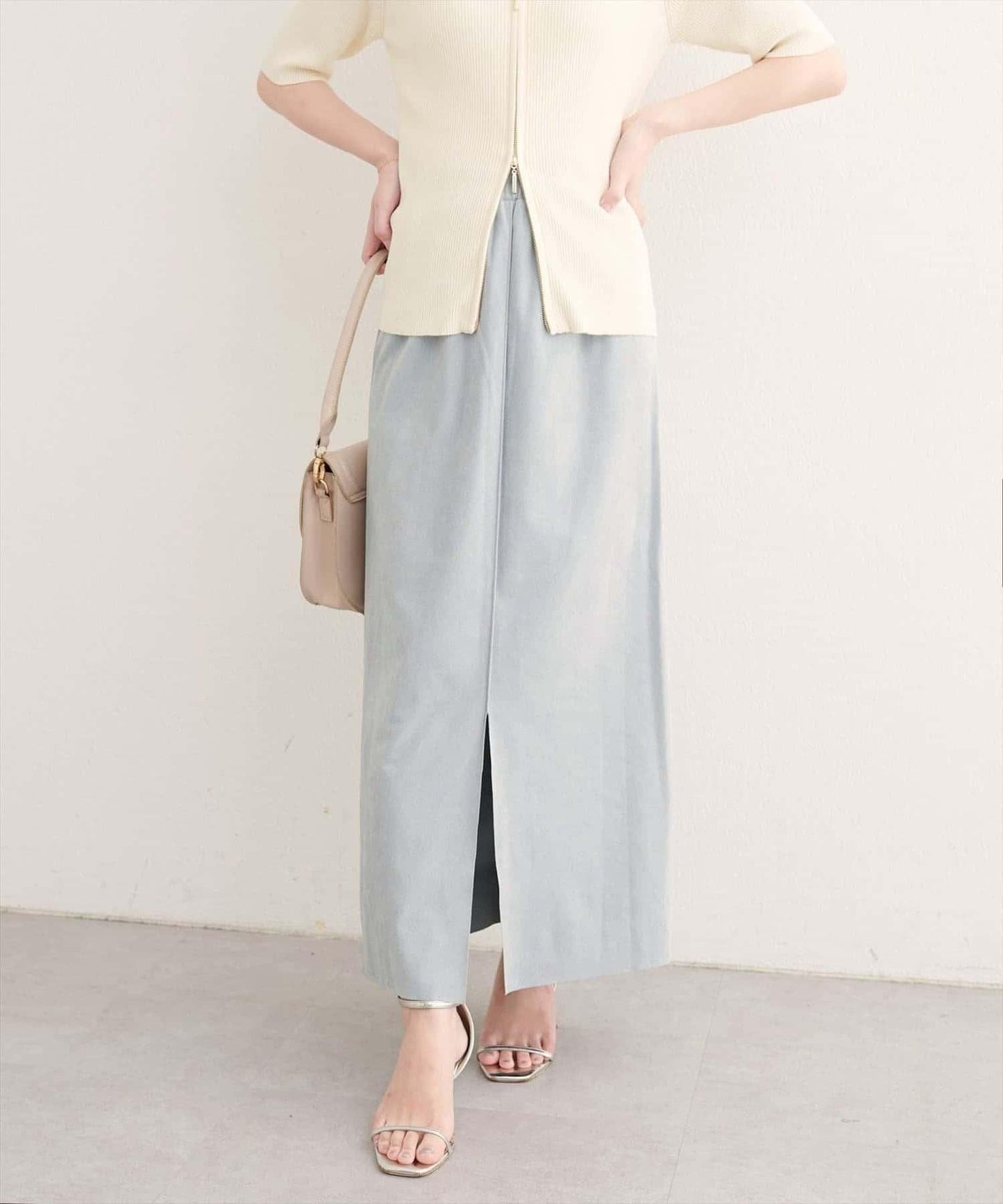 【natural couture】多穿法仿麂皮半身裙