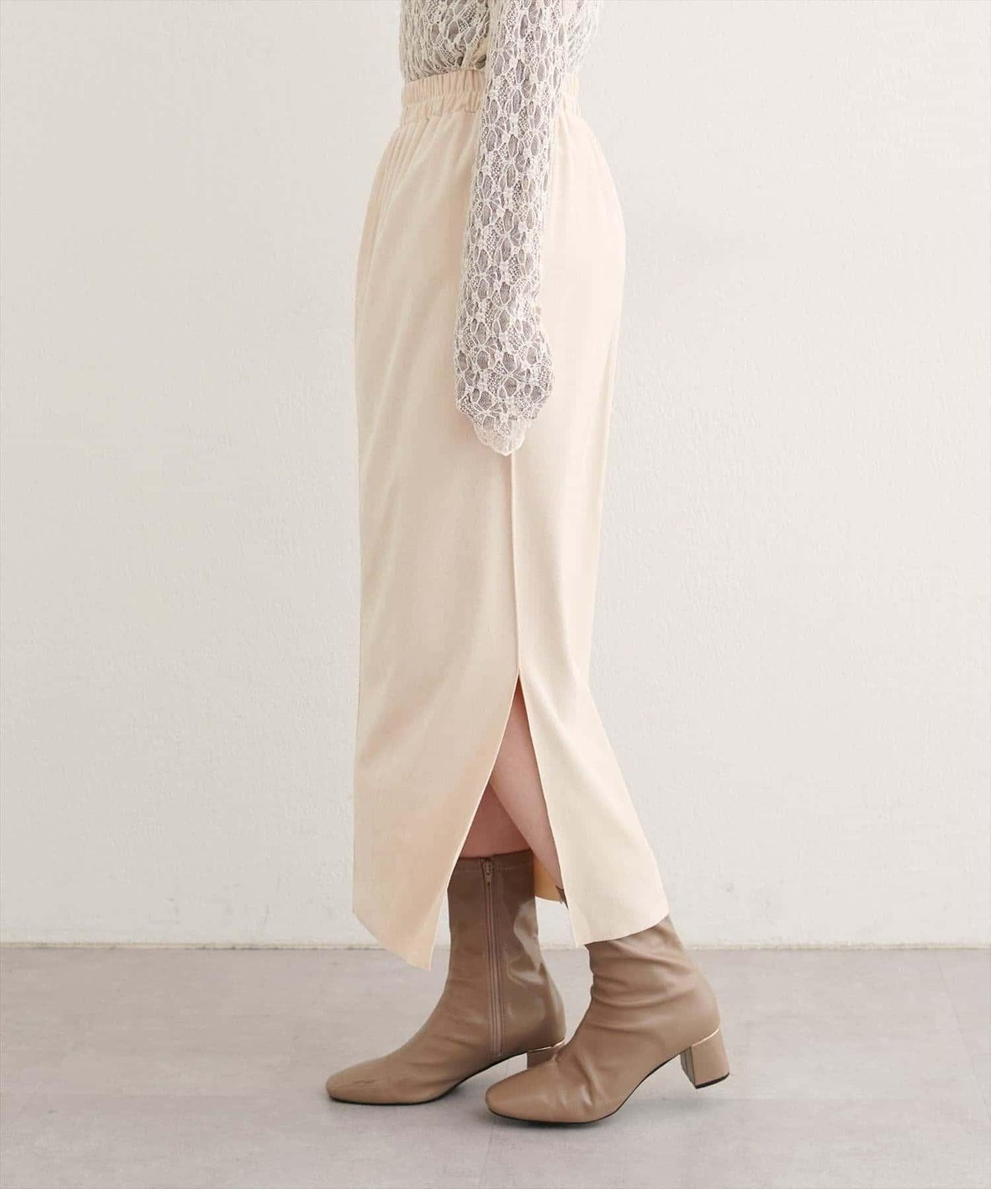 【natural couture】多穿法仿麂皮半身裙