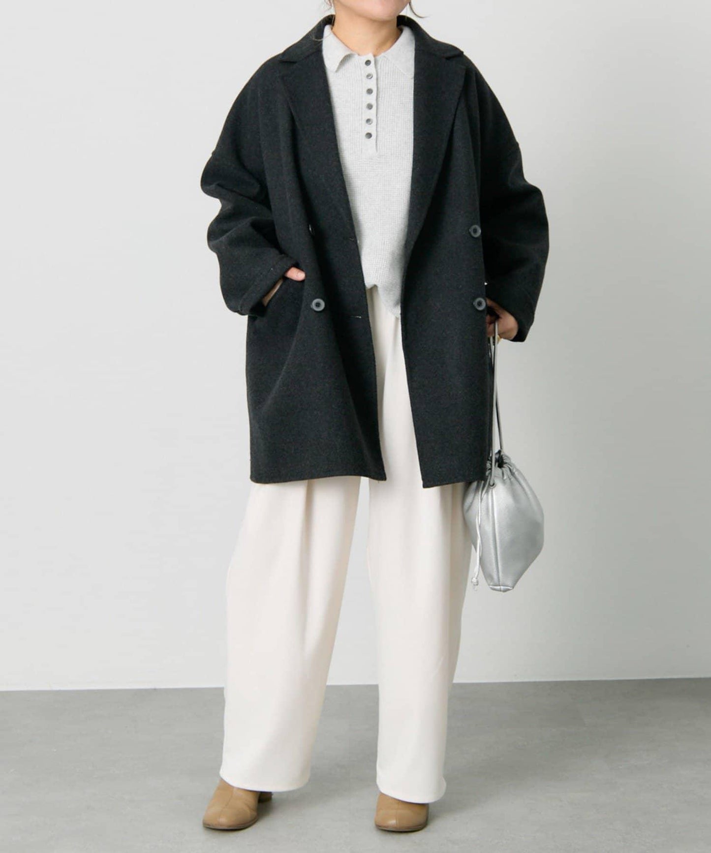 華夫格針織POLO衫