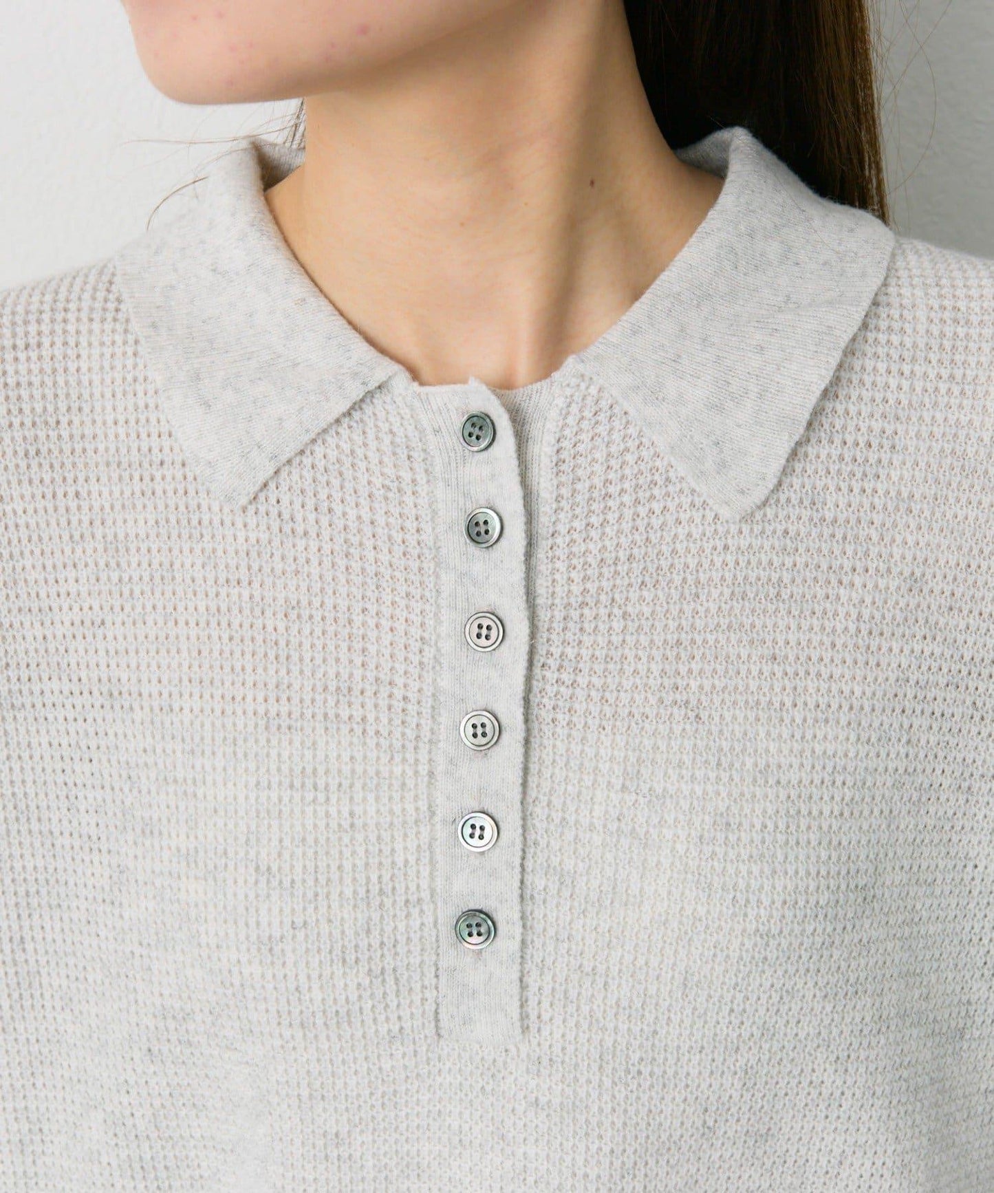 華夫格針織POLO衫