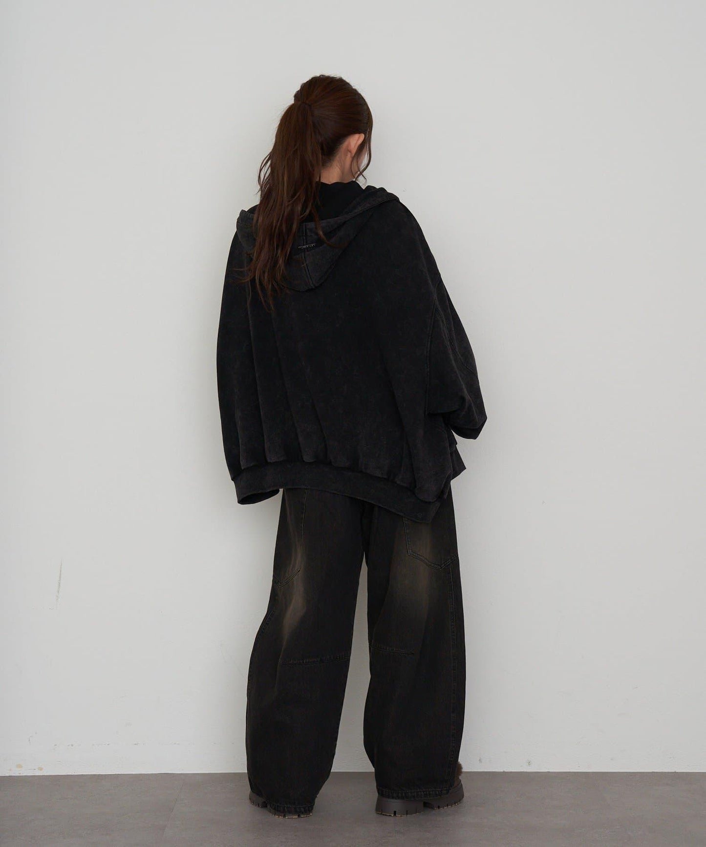 水洗色寬鬆衛衣 / 連帽衫