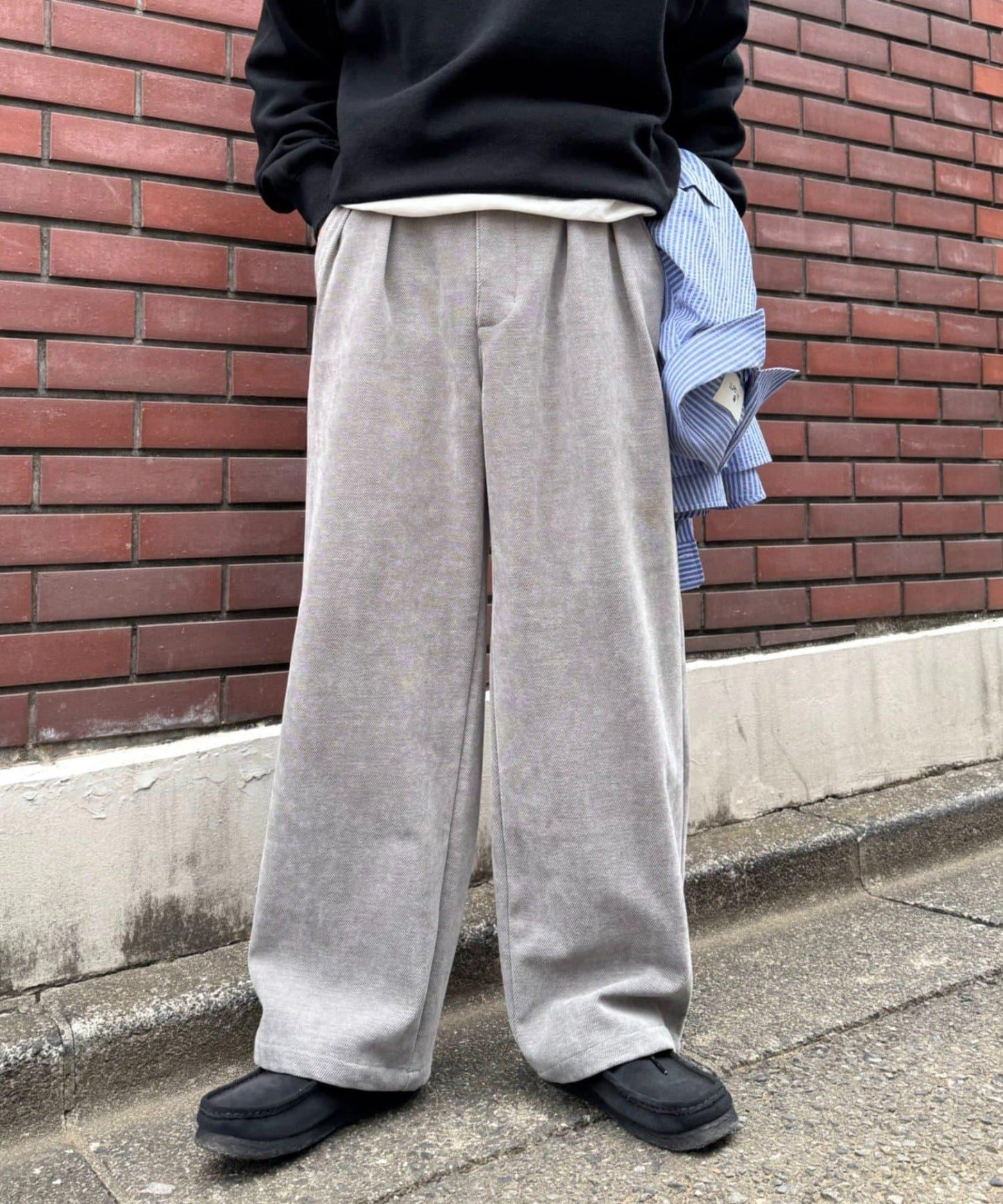 燈芯絨直筒褲