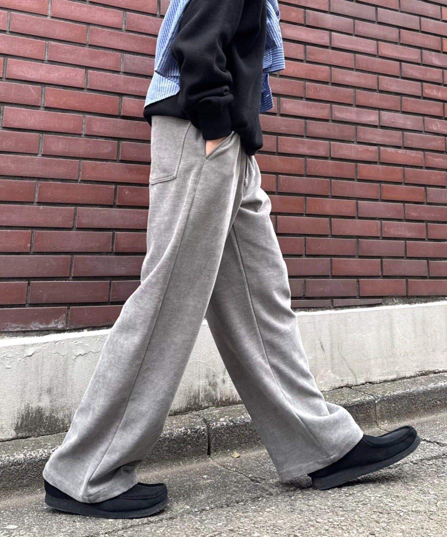 燈芯絨直筒褲