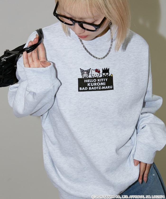 SANRIO 植絨與刺繡藝術衛衣