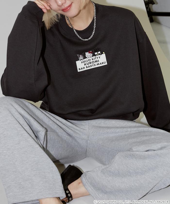 SANRIO 植絨與刺繡藝術衛衣