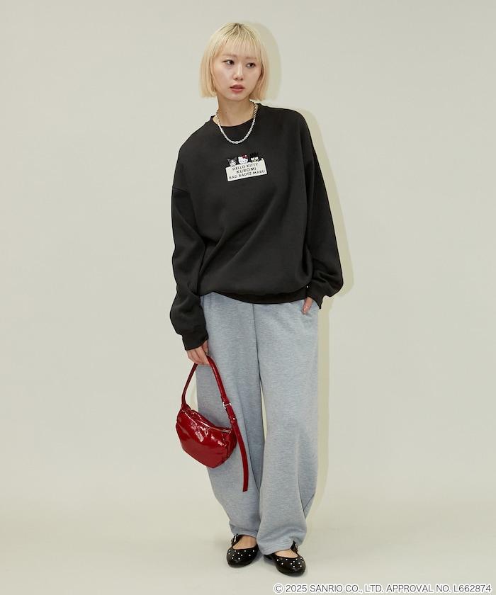 SANRIO 植絨與刺繡藝術衛衣