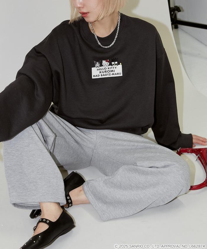 SANRIO 植絨與刺繡藝術衛衣