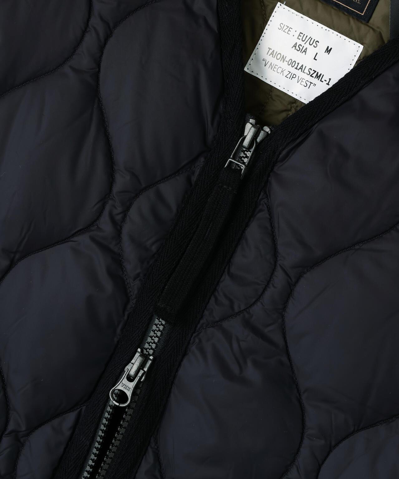 TAION MILITARY V領雙拉鍊羽絨馬甲【女款】