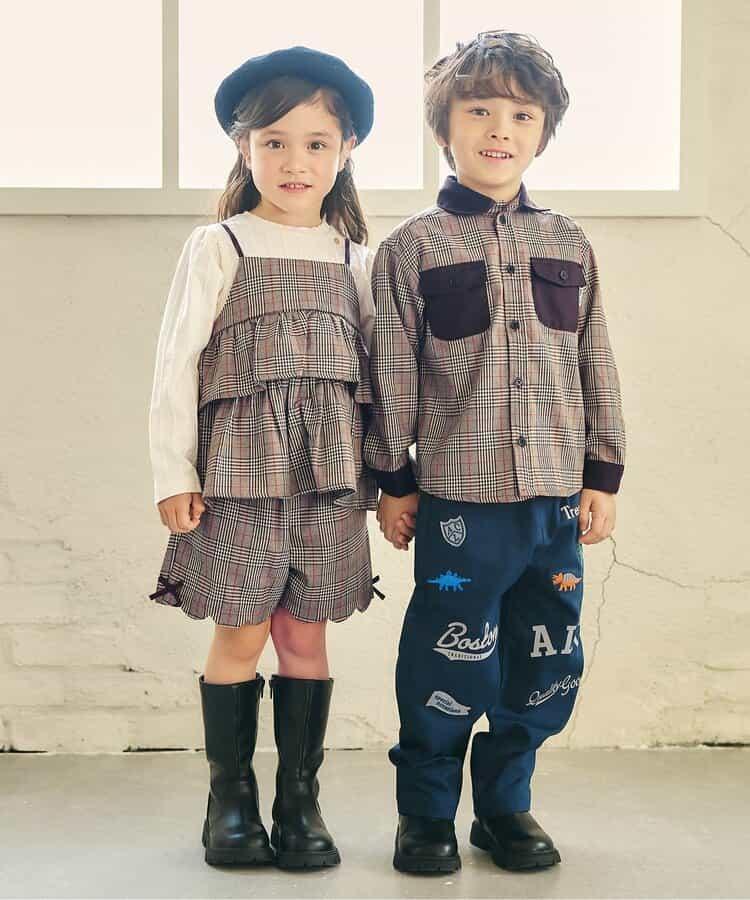 側邊蝴蝶結波浪邊短褲