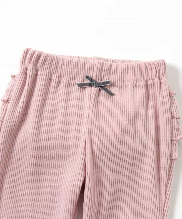 加厚荷葉邊打底褲/7days Style褲子 十分褲