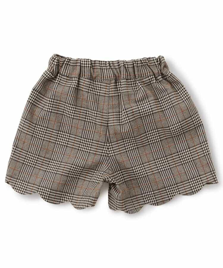 側邊蝴蝶結波浪邊短褲