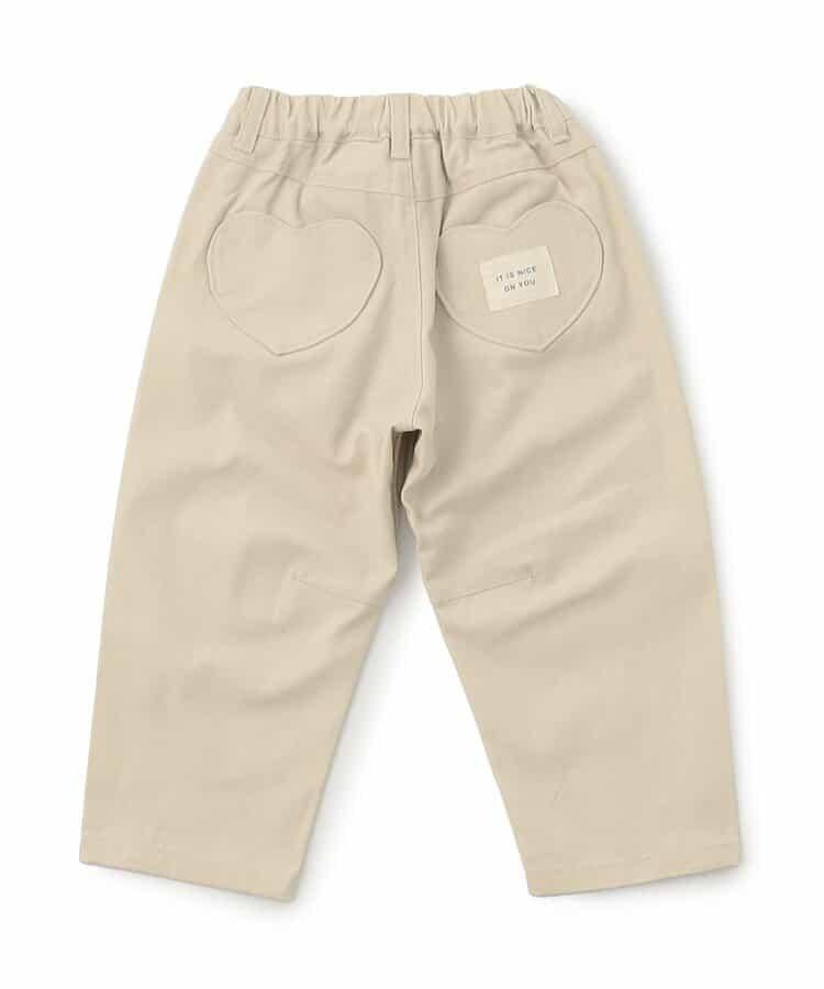 愛心口袋桶形褲 10分長度