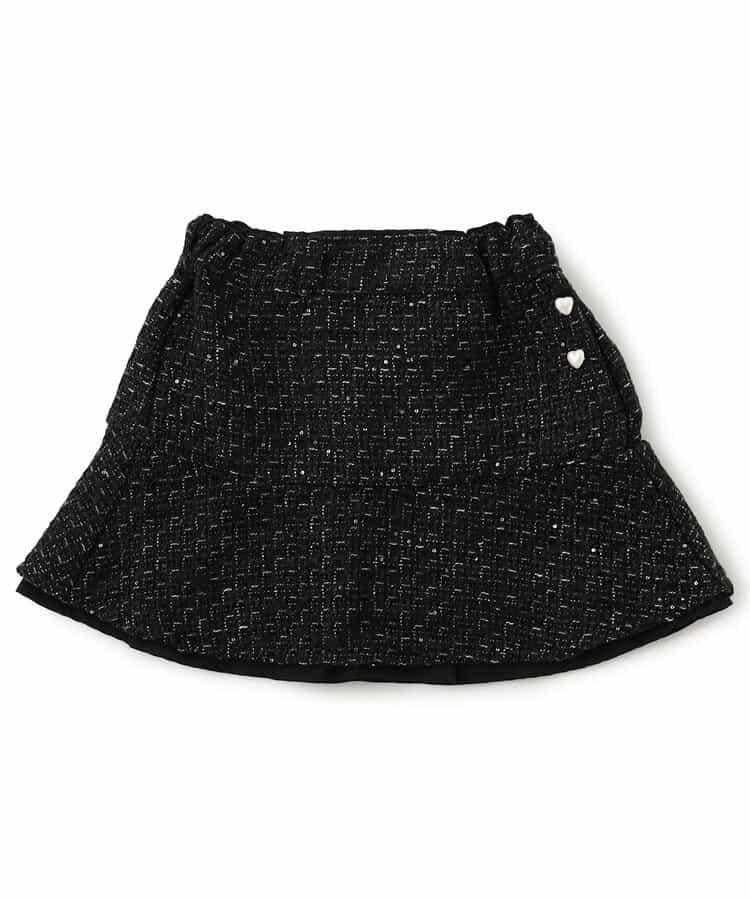 亮片斜紋呢半身裙褲